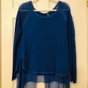 Elie Tahari Royal Blue Woman's Size Large Top
